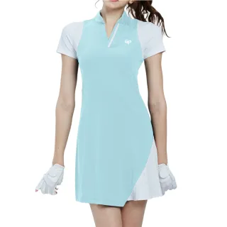 【GoPlayer】出清特價 女高爾夫連身衣裙-深藍.黑.藍紫.薄荷綠(高爾夫裝 女短袖連衣裙 連身裙)