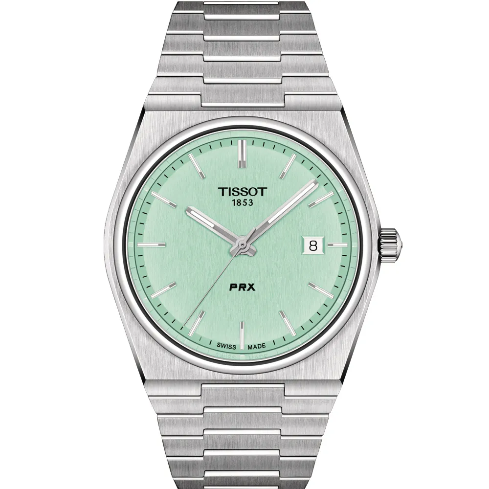 【TISSOT天梭 官方授權】官方授權 PRX系列 復古簡約設計腕錶    母親節(T1374101109101)
