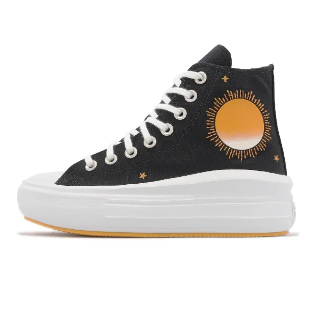 CONVERSE】休閒鞋Chuck Taylor All Star Move HI 女鞋黑高筒厚底增高