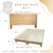 【睡芙麗-好睡名床】5尺渡邊功能型床頭+吉田高腳床底(兩件式、簡約、木芯板、掃地機器人、標準雙人)
