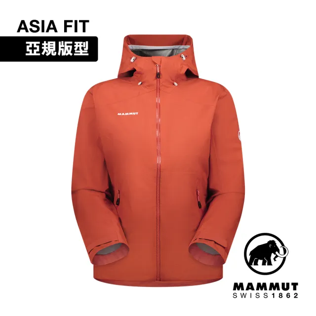 【Mammut 長毛象】Convey Tour HS Hooded Jacket AF  GTX防水連帽外套 女款 陶紅 #1010-28801