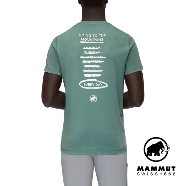 【Mammut 長毛象】Mammut Core T-Shirt Every Day 機能短袖T恤 深玉石綠 男款 #1017-04022