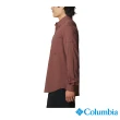 【Columbia 哥倫比亞 官方旗艦】男款- Silver Ridge UPF50快排長袖襯衫-暗紅(UAX16830WE / 2023春夏)