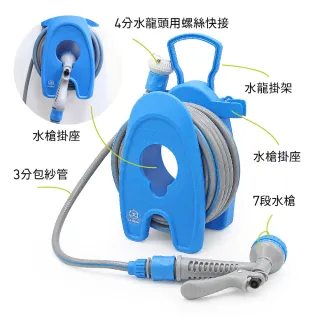 【CHINDAO 清島牌】迷你款10米水管組(小體積 大樓小陽台適用款！)