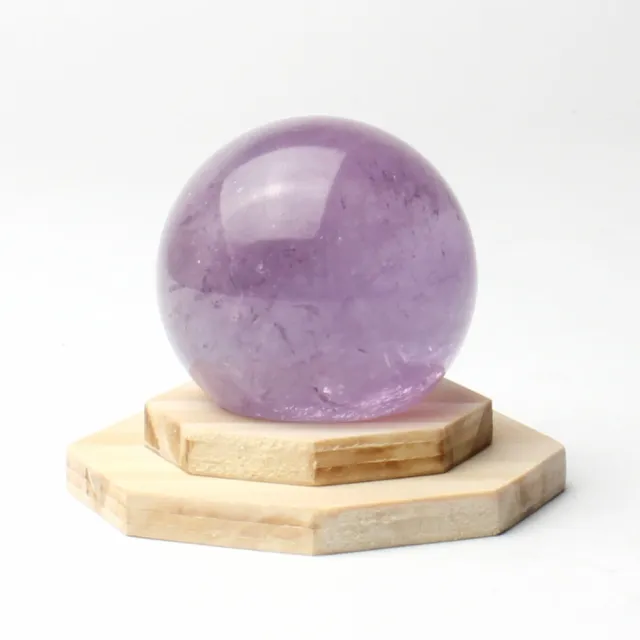 【開運工場】35mm紫水晶球原木八卦擺飾組