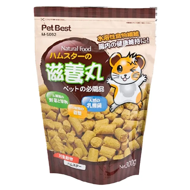 【PetBest】鼠用滋養丸點心 300g(寵物鼠 倉鼠 零食 營養 益生菌 口腔 咬合 磨牙 清潔 保健)