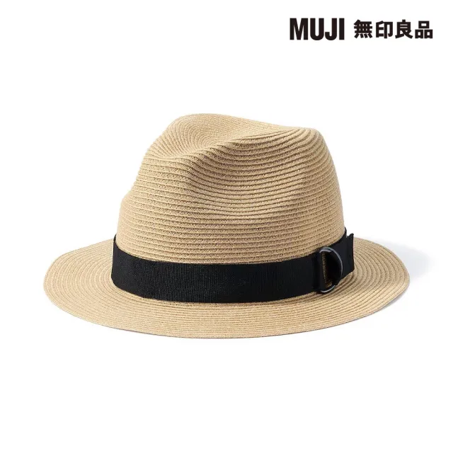 MUJI 無印良品】聚酯纖維可折疊紳士帽(米色55-57.5cm) - momo購物網