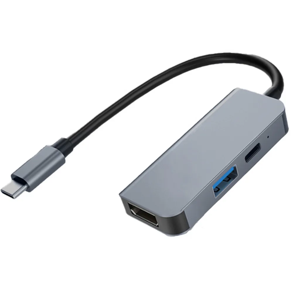 【DA】type-c 鋁合金 轉接器 PD充電 USB3.0 HDMI(三合一轉接器)