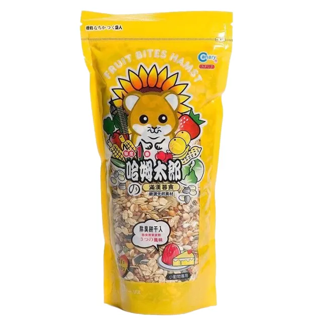 【Canary】哈姆太郎的消臭主食 400g(寵物鼠 倉鼠 飼料 乾糧 消臭 香蕉 蔬菜 餅乾)