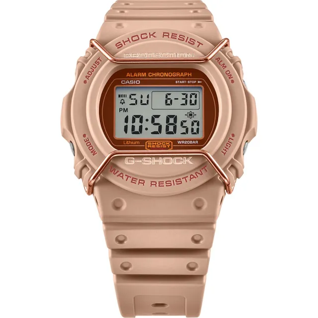 【CASIO 卡西歐】G-SHOCK 大地色系啞光金屬電子錶 開學禮 送禮 推薦(DW-5700PT-5)