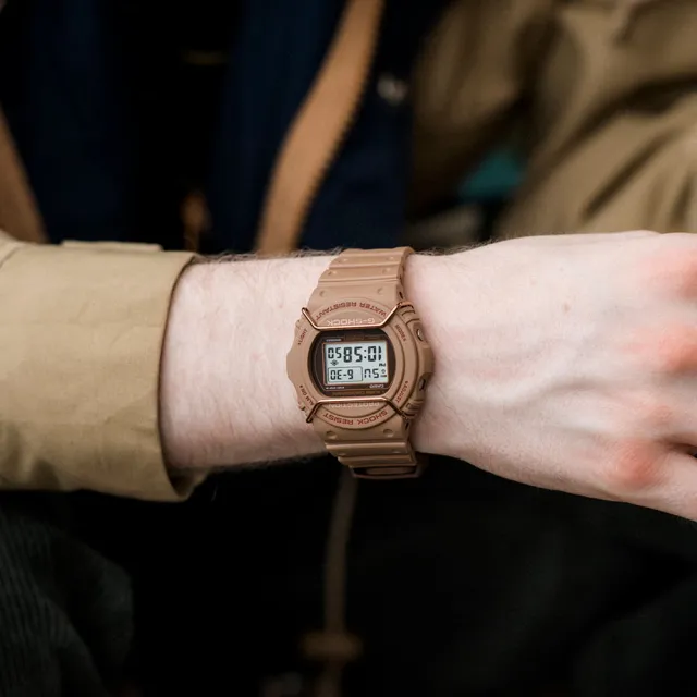 【CASIO 卡西歐】G-SHOCK 大地色系啞光金屬電子錶 開學禮 送禮 推薦(DW-5700PT-5)