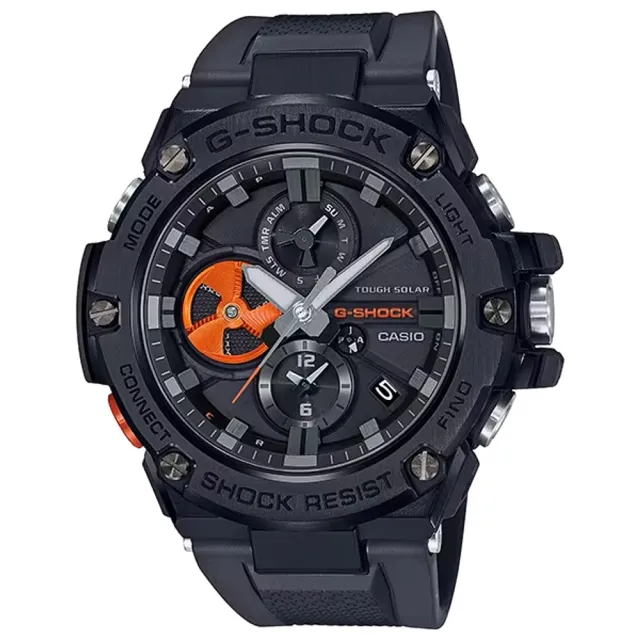 CASIO 卡西歐】G-SHOCK藍芽連線指針錶(GST-B100B-1A4) - momo購物網