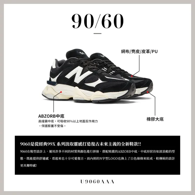 NEW BALANCE】NB 9060運動鞋/復古鞋_男鞋/女鞋_黑色_U9060AAA-D - momo