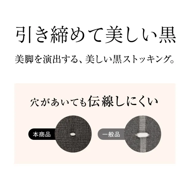 【Gunze 郡是】Black 13hPa加壓極黑美腿薄絲襪(加壓極黑絲襪)