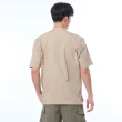 【JEEP】男裝  COOL MAX亨利領口袋短袖POLO衫(卡其)