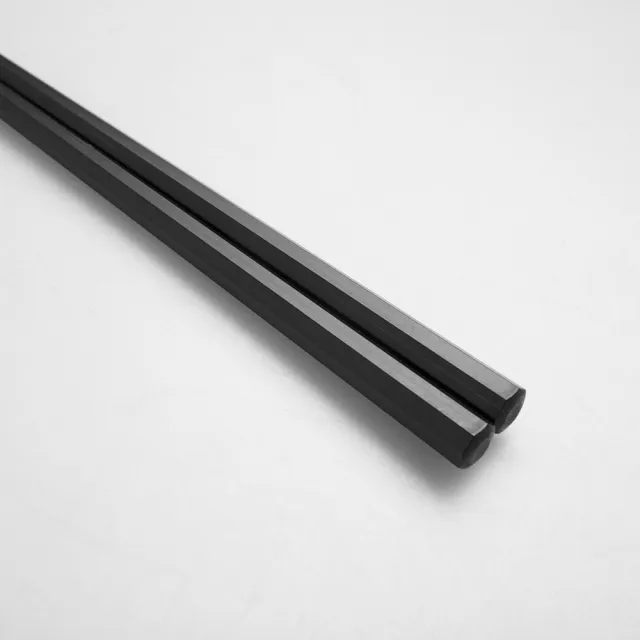 【HOLA】日本製高機能八角筷五入組-黑色