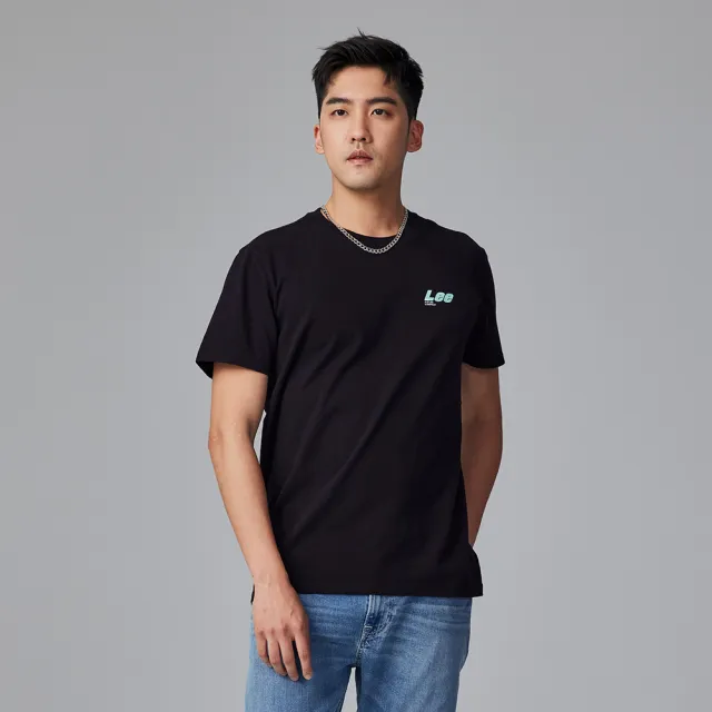 【Lee】出清品-男裝 短袖T恤 / 左胸撞色 小LOGO 共2色 標準版型(LL230020K14 / LL230020K11)