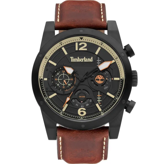 【Timberland】天柏嵐 Holyoke 多功能日期手錶-46MM(TDWGF2100001)