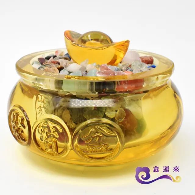 鑫運來】招財開運琉璃聚寶盆(約9cm) - momo購物網- 好評推薦-2026年5月