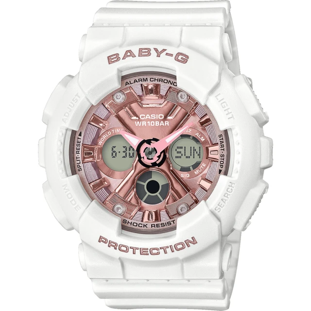 CASIO 卡西歐 BABY-G 人氣手錶/白 開學(BA-130-7A1)