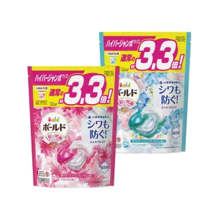 【日本P&G】4D炭酸機能4合1強洗淨2倍消臭柔軟芳香洗衣凝膠囊精球36顆/袋(2023年最新版本平輸品)