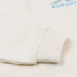 【KANGOL】韓國-KIDS 半開襟拉鍊連帽上衣-白色(W23SH001WT)