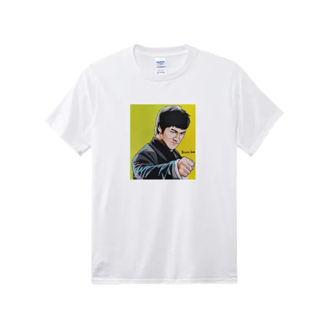 【B+ 大尺碼專家】現貨-大小尺碼-李小龍 電影 功夫 藝術 板畫 T恤 電影看板師 聯名款(0201902)