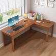 【HappyLife】實木L型轉角書桌 Y11108(電腦桌 工作桌 餐桌 桌子 木桌 實木桌 木頭桌 辦公桌)