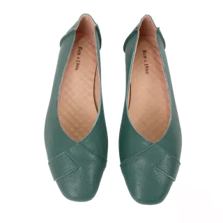 【Ben&1966】高級植鞣羊皮氣質尖頭包鞋-孔雀綠