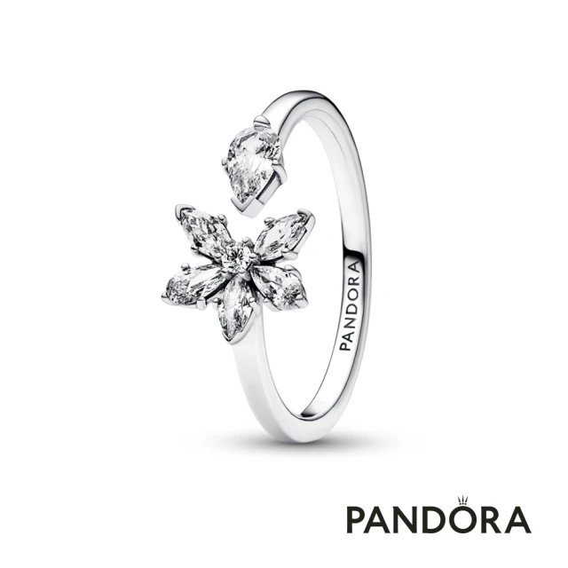 【Pandora 官方直營】璀璨浮游花開圈戒指
