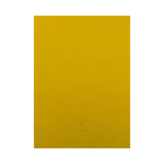 【Leatai 磊泰】經典 A5/25K 方格筆記本-芥黃色(方格筆記本)