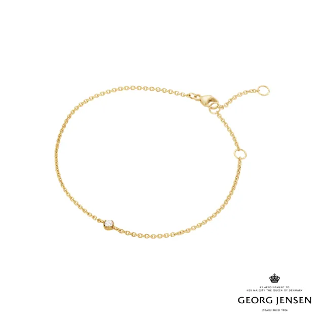 【Georg Jensen 官方旗艦店】SIGNATURE DIAMONDS 手鏈(18K黃金 鑽石 手鏈)