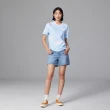【Lee 官方旗艦】女裝 短袖T恤 / 藍天白雲 晴空藍 Boyfriend版型(LB302042669)