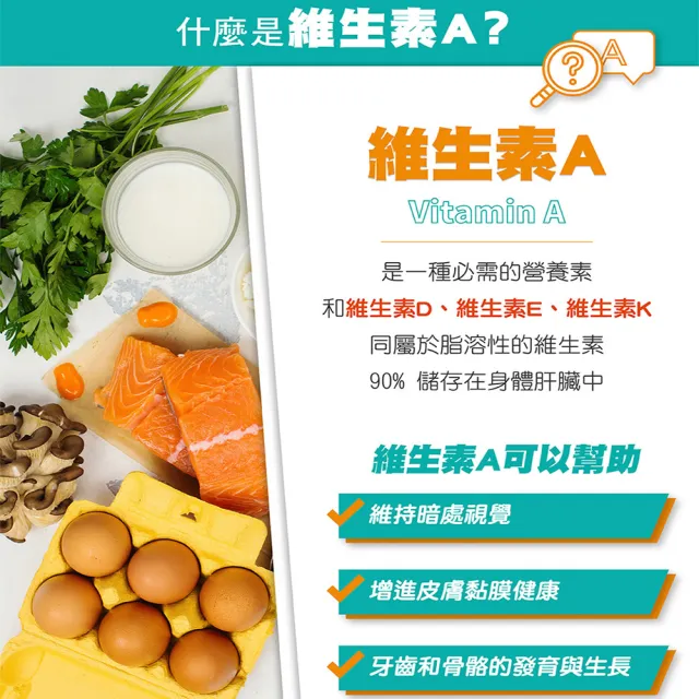 【澳佳寶】A視加膠囊食品 2入組(共120顆 維生素A)