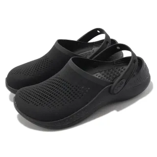 【Crocs】涼鞋 LiteRide 360 Clog 黑 全黑 男鞋 女鞋 涼拖鞋 洞洞鞋 休閒鞋(206708060)