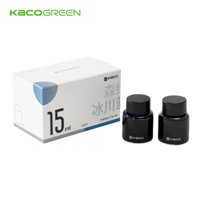 【KACOGREEN】鋼筆專用彩色墨水 2入組(墨水/鋼筆/彩色墨水/瓶裝墨水/KACO)