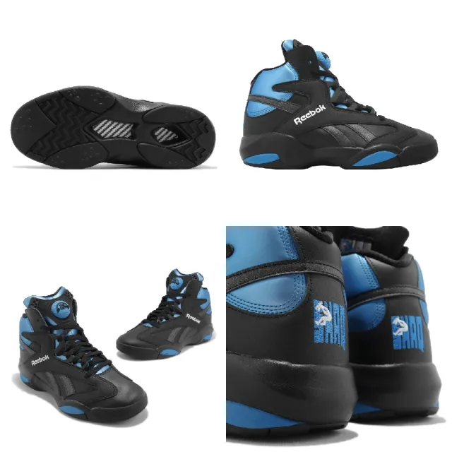 【REEBOK】籃球鞋 Shaq Attaq 男鞋 黑 藍 OG Black Azure 歐尼爾 復刻 魔術隊(HR0499)