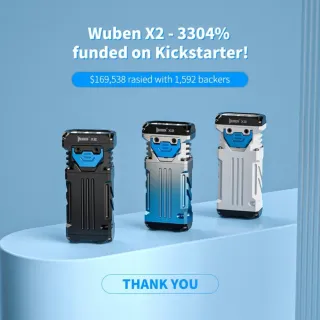 【WUBEN】錸特光電 X2 戶外便攜 高亮泛光(2500流明 EDC手電筒 USB-C 充電式手繩 防水)