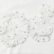 【OUWEY 歐薇】時髦立體工藝花卉棉質上衣(白色；S-L；3232161202)