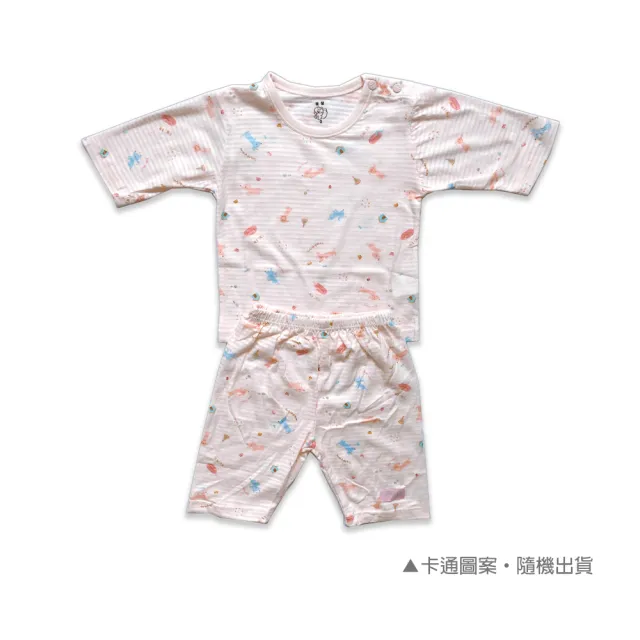 【Oluna 歐露娜】童馨 薄棉透氣款 七分袖褲套裝(小孩睡衣 七分袖 七分褲 寶寶七分褲 兒童七分褲)