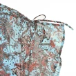 【ILEY 伊蕾】叢林圖紋造型荷葉連袖雪紡上衣(淺藍色；M-2L；1222241423)
