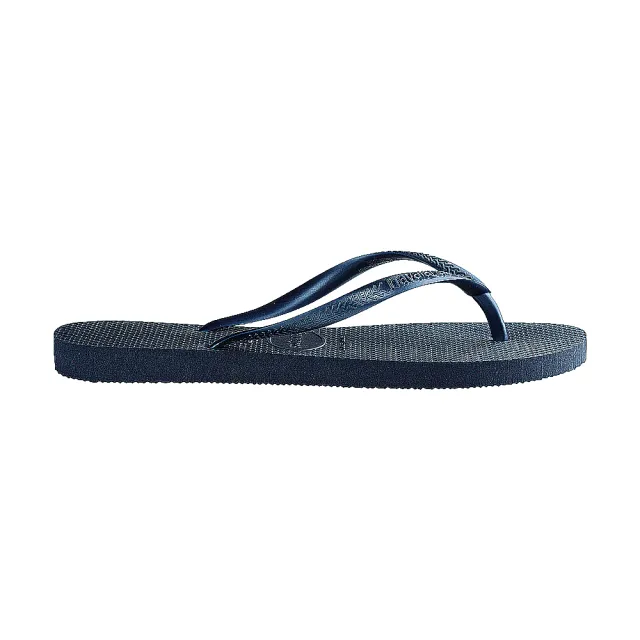 【havaianas 哈瓦仕】拖鞋 女鞋 夾腳拖 細帶 Slim 藍色 4000030-0555W(哈瓦士)