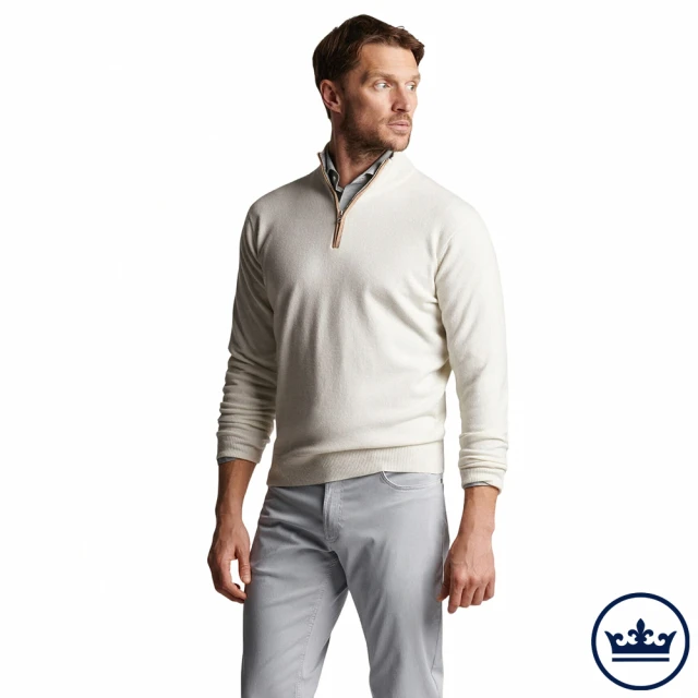 Peter Millar ARTISAN CRAFTED CASHMERE FLEX QUARTER-ZIP 男士 拉鍊長袖上衣