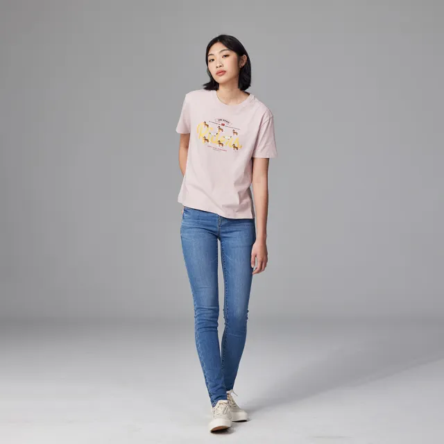 【Lee】女裝 牛仔褲 / 418 中腰合身窄管 淺藍洗水(LB317046626)