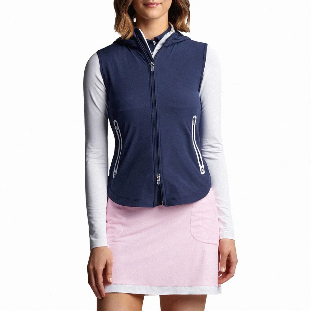 【Peter Millar】JAMESON LIGHTWEIGHT STRETCH FULL ZIP HOODED VEST 女士 拉鏈背心