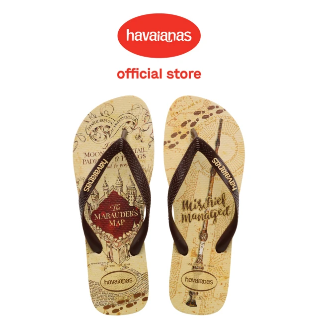 havaianas 哈瓦仕 拖鞋 男鞋 女鞋 夾腳拖 哈利波特 Harry Potter 卡其色 4141763-0570U(哈瓦士)