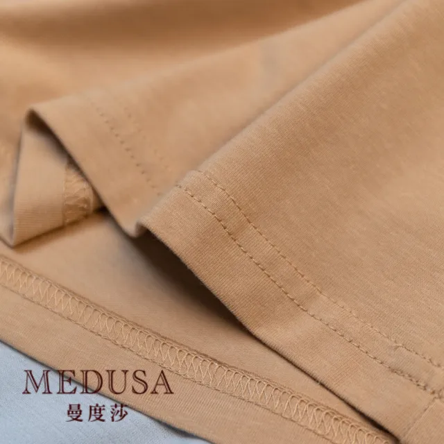 【MEDUSA 曼度莎】現貨-溫柔色塊柔軟純棉T恤（M-2L）｜女上衣 短袖上衣 女T恤 加大尺碼(101-72801)