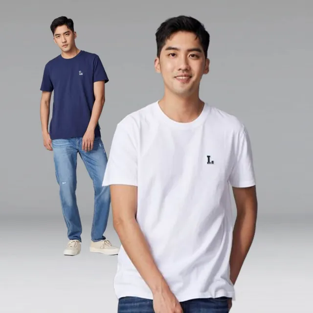 【Lee】出清品-男裝 短袖T恤 / 左胸小L 共2色 標準版型(LL230004742/LL230004K14)