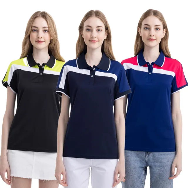 【PAUL SAILING】休閒運動吸濕排汗短袖POLO衫女(三色)