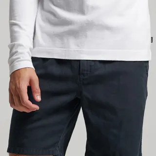 【Superdry】男裝 休閒短褲 有機棉 Vintage Overdyed Short(海軍藍)